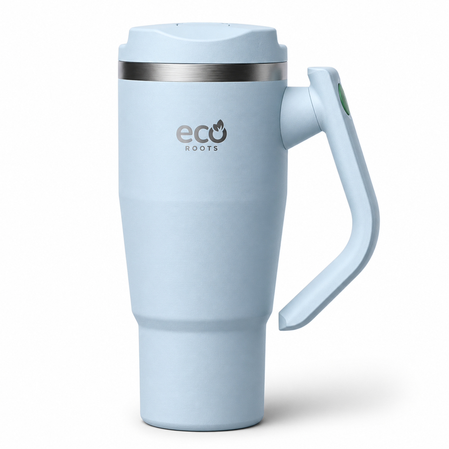 ECOROOTS Rocket I Botella Térmica I Termo 940 ml I Asa Giratoria 180º (Azul Aqua)