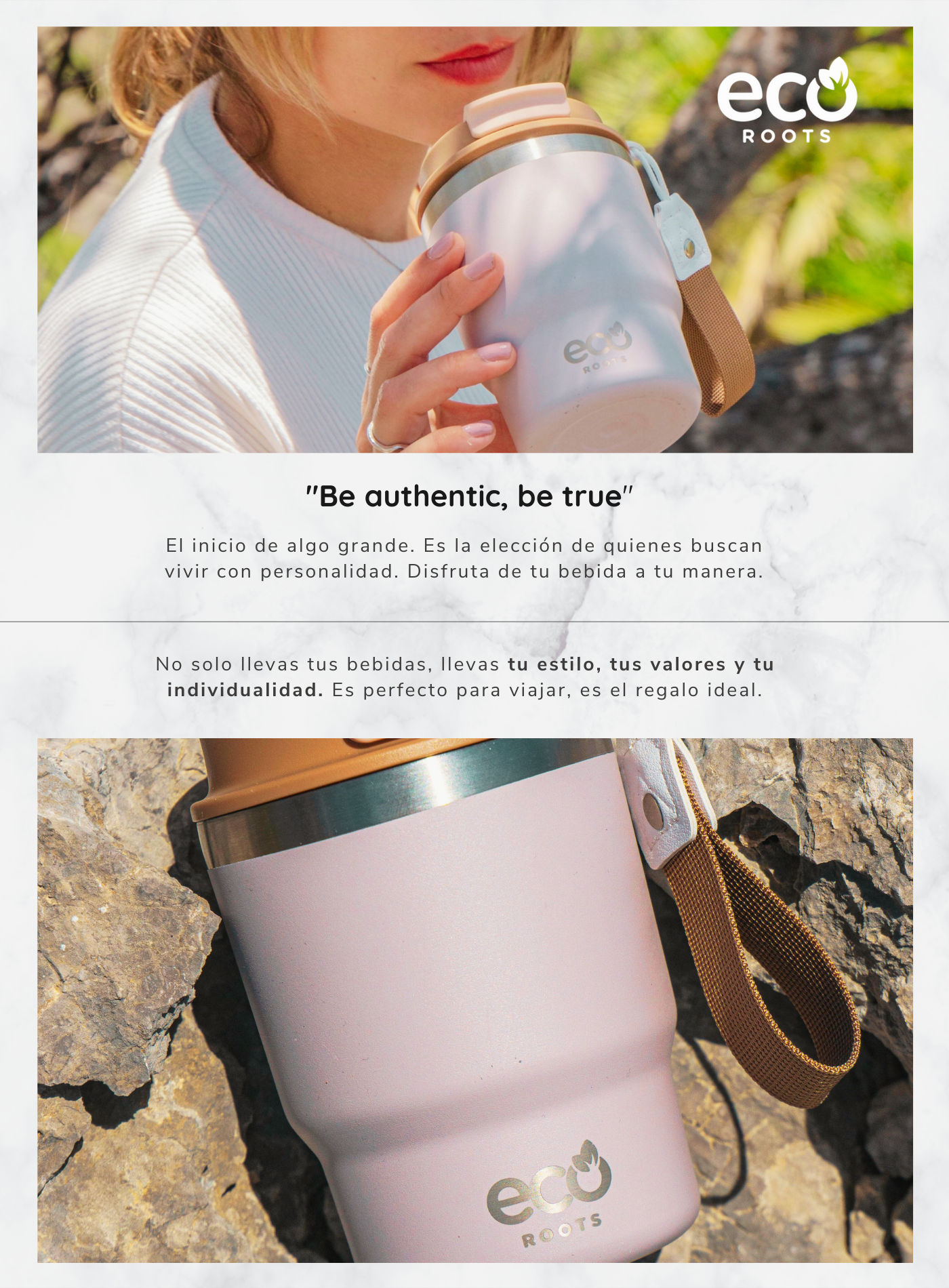 ECOROOTS I Evergreen Lifestyle I Termo I Vaso térmico I Lila Lavanda I 360 ml