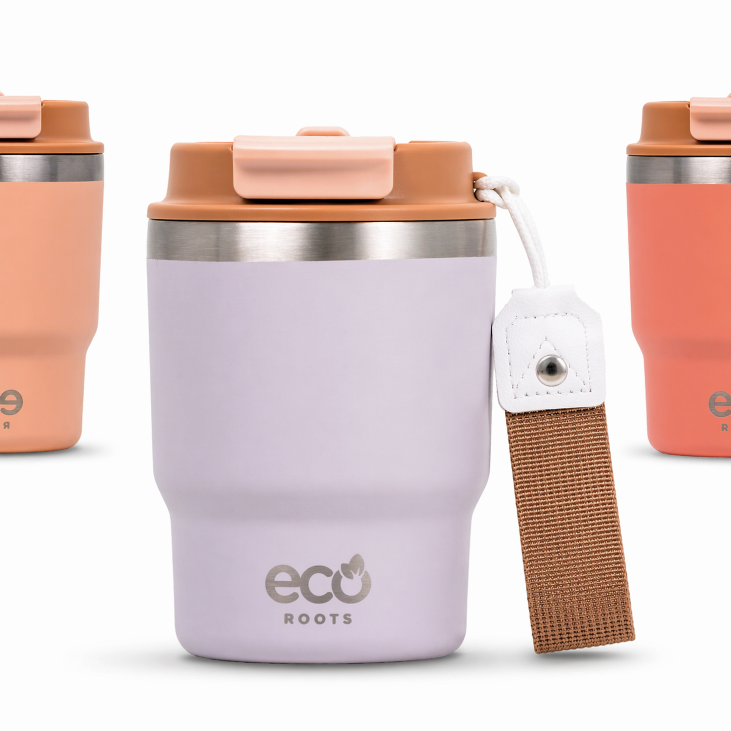 ECOROOTS Evergreen I Termo y vaso térmico 360 ml (Lila Lavanda)