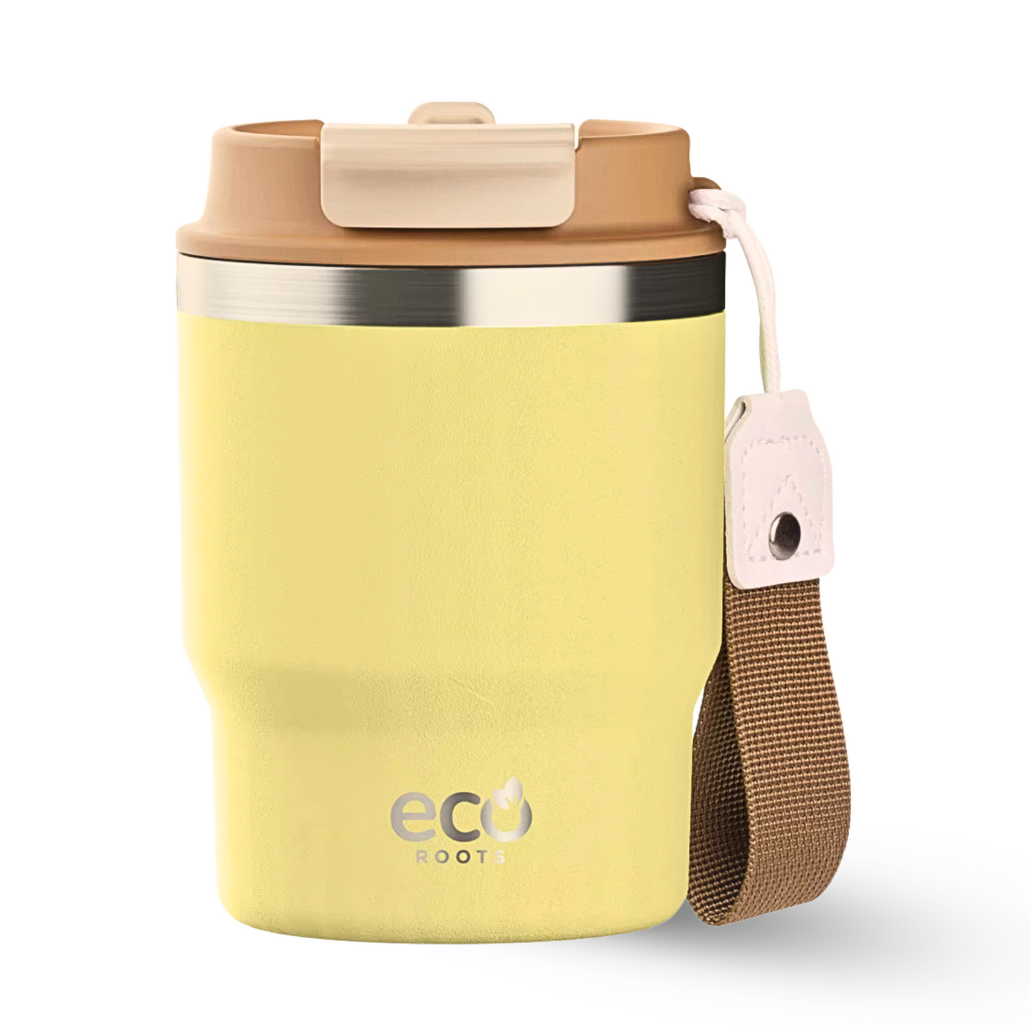 ECOROOTS Evergreen I Termo 360 º I Taza térmica (Amarillo Ipa)