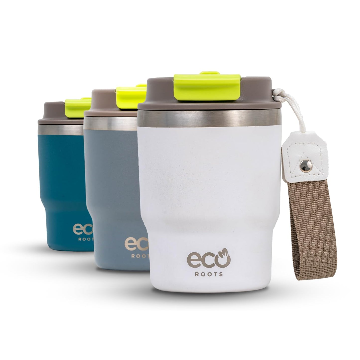 ECOROOTS Evergreen I Termo 360 º I Vaso térmico (Blanco Marfil)
