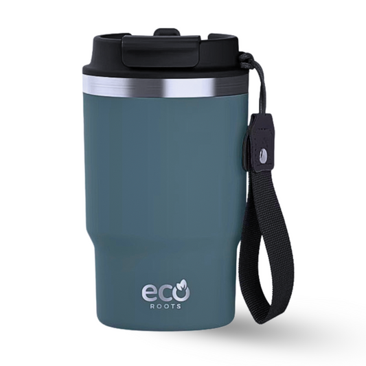 ECOROOTS Thunder I Termo 470 ml I Vaso térmico (Azul Midnight)