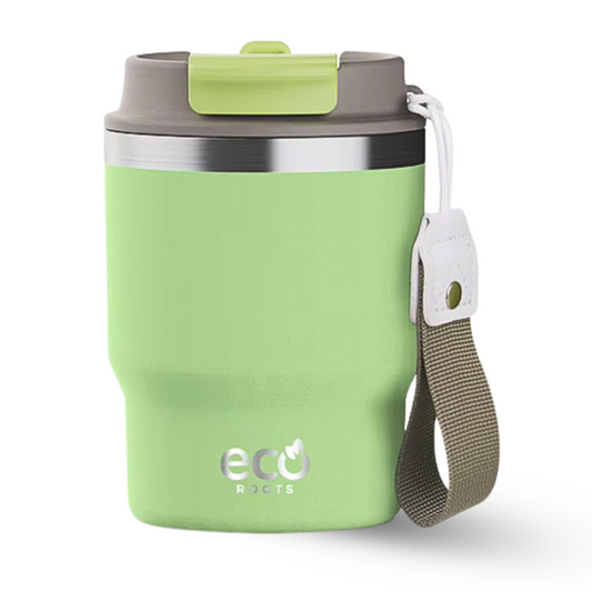 ECOROOTS Evergreen I Taza Térmica 360 º I Vaso térmico (Verde Fresh)