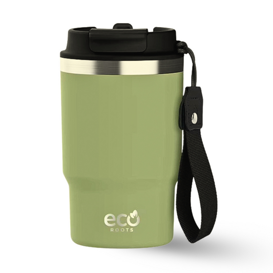 ECOROOTS Thunder I Termo 470 ml I Vaso térmico (Verde Army)
