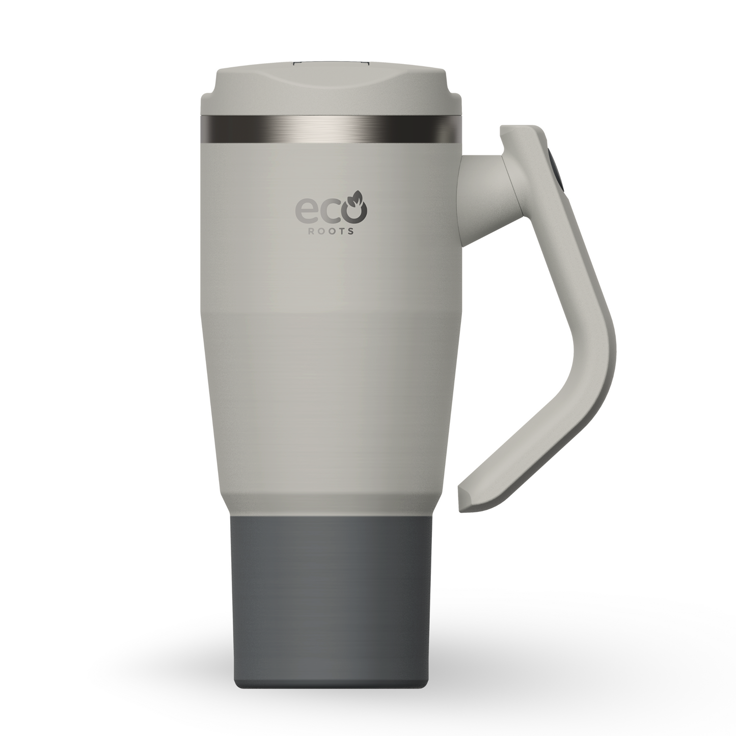 ECOROOTS Rocket I Botella Térmica I Termo 940 ml I Asa Giratoria 180º (Gris Nasa)