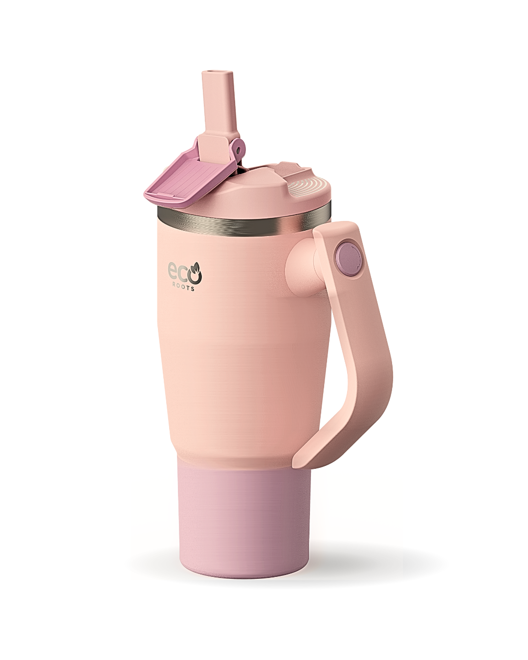 ECOROOTS I Rocket Active I Botella Térmica I Termo I Asa móvil I Rosa Blush I 940 ml