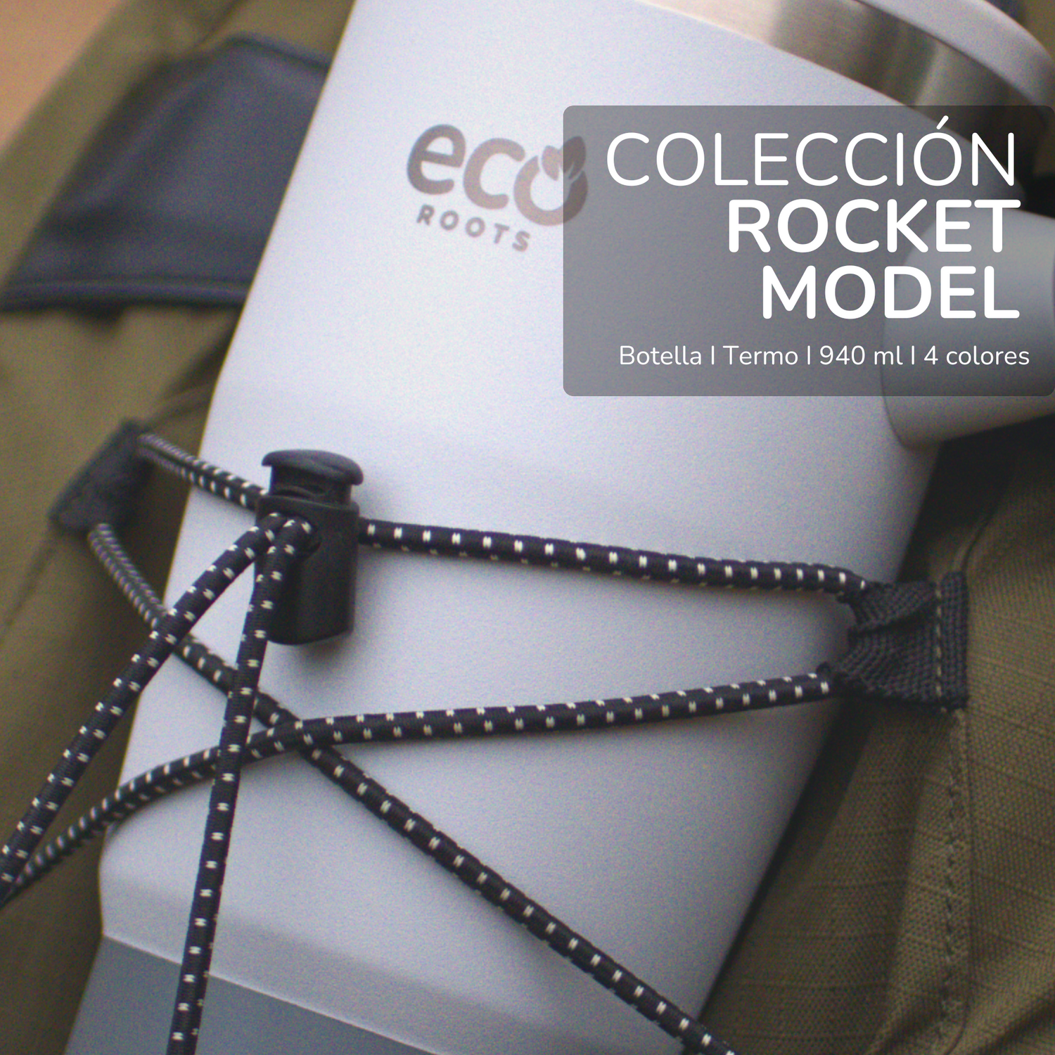 ECOROOTS I Colección Rocket Active I Botellas y Termos I 940 ML I 4 Colores