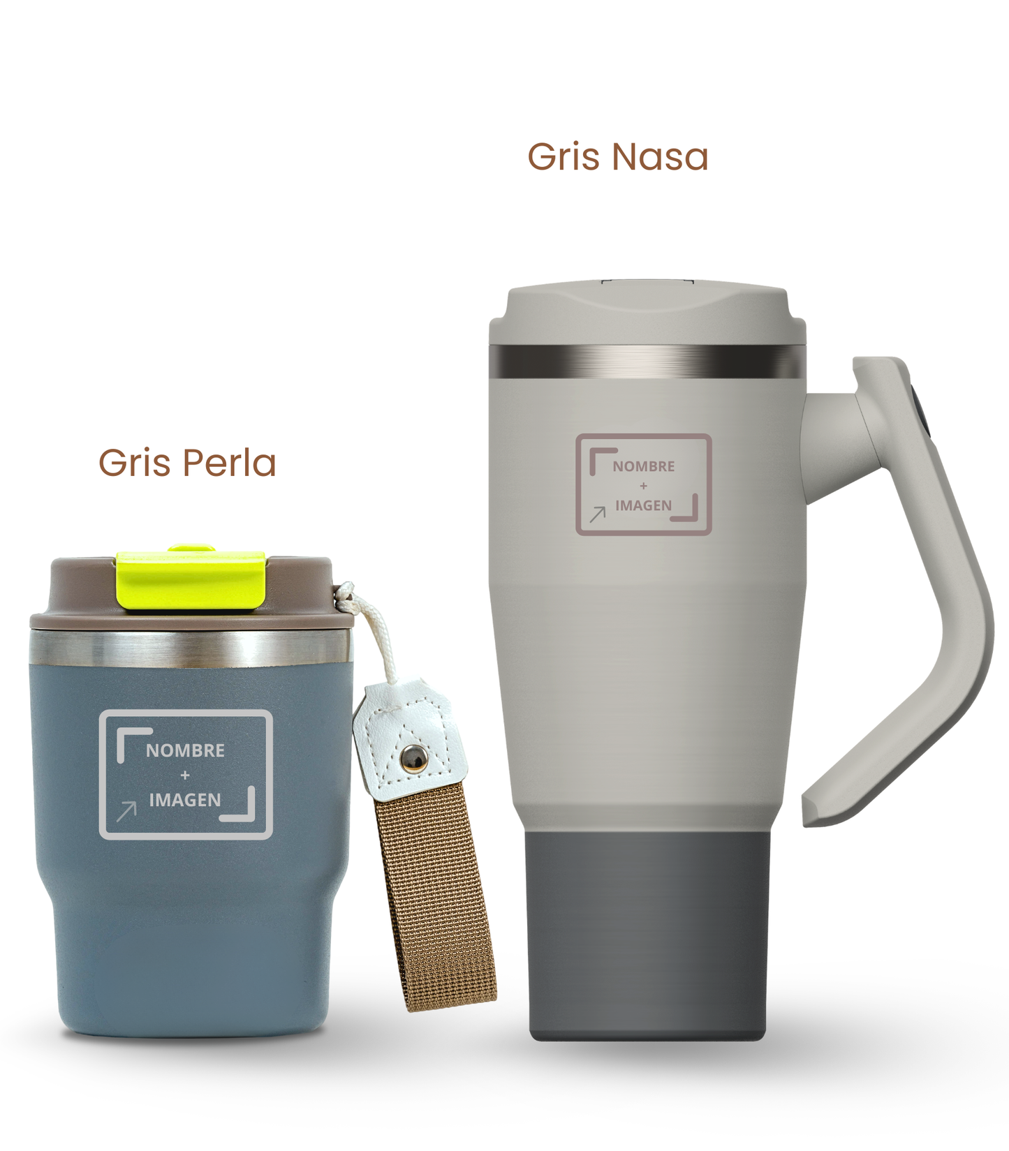 PACK COMBI (360 ml + 940 ml) Personalizado | Termo y Botella Térmica ECOROOTS