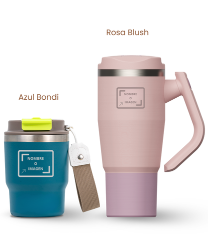 PACK COMBI (360 ml + 940 ml) Personalizado | Termo y Botella Térmica ECOROOTS