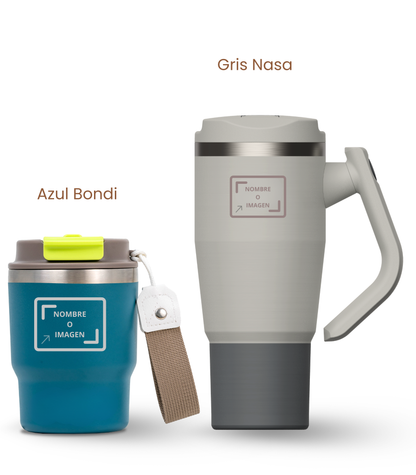 PACK COMBI (360 ml + 940 ml) Personalizado | Termo y Botella Térmica ECOROOTS