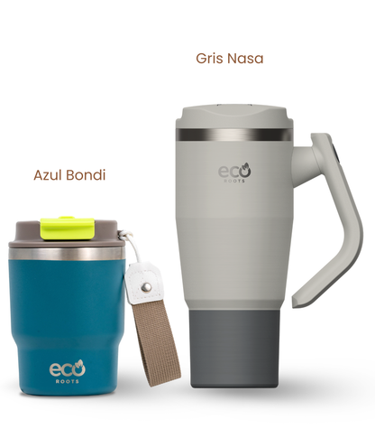 PACK COMBI (360 ml + 940 ml) Personalizado | Termo y Botella Térmica ECOROOTS