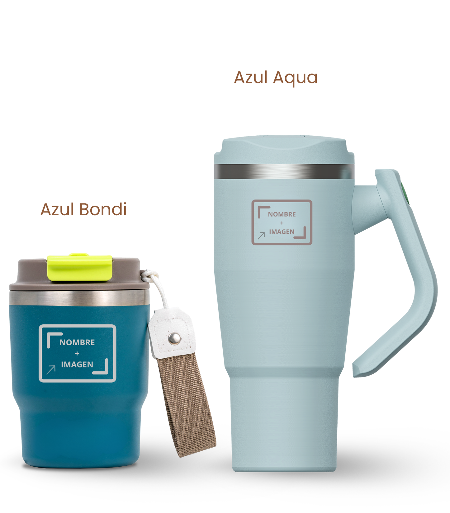 PACK COMBI (360 ml + 940 ml) Personalizado | Termo y Botella Térmica ECOROOTS