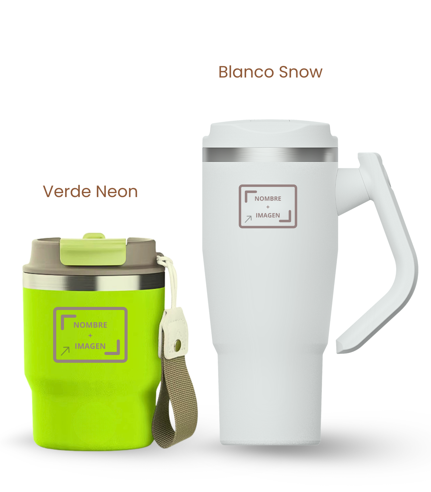 PACK COMBI (360 ml + 940 ml) Personalizado | Termo y Botella Térmica ECOROOTS