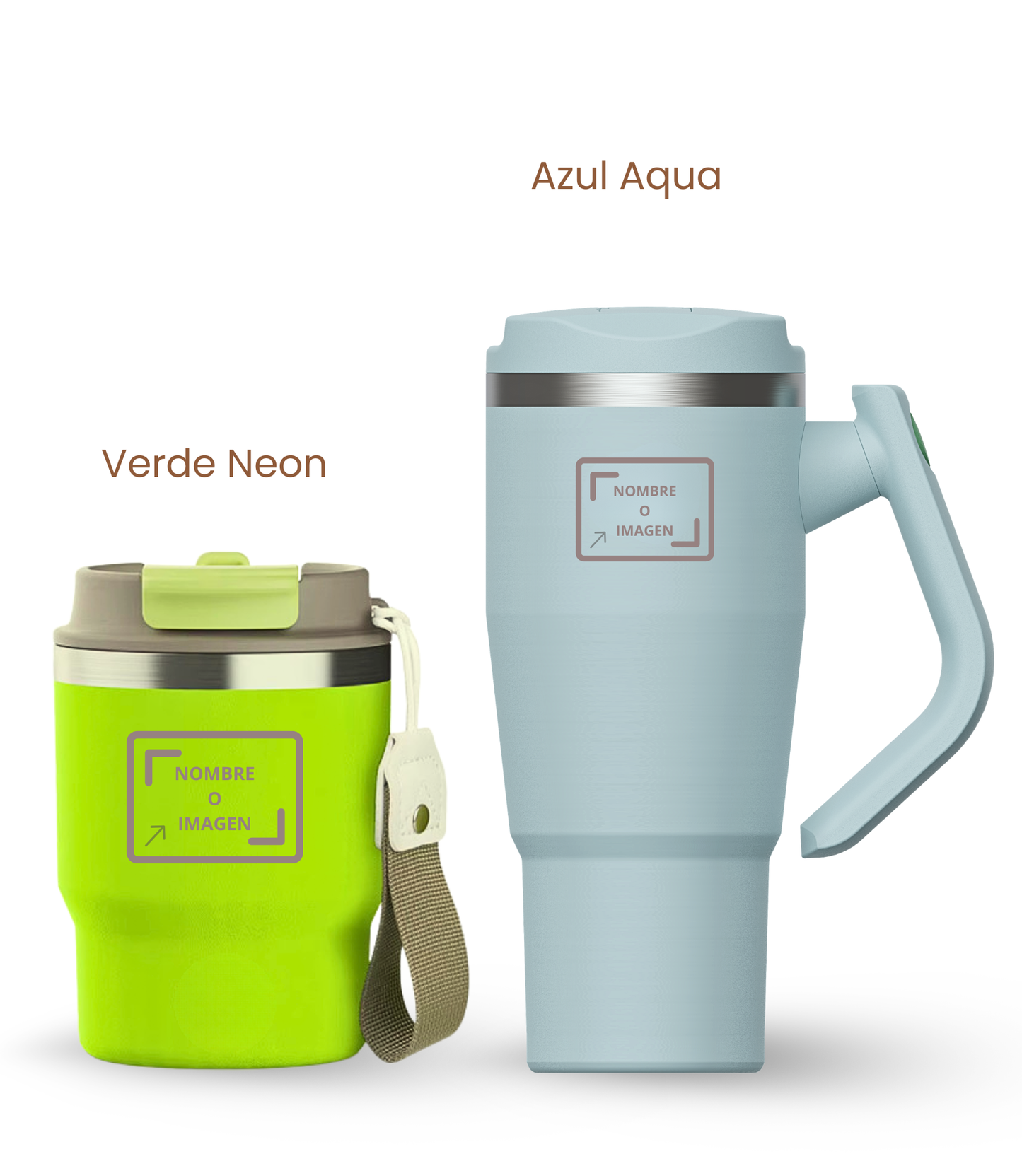 PACK COMBI (360 ml + 940 ml) Personalizado | Termo y Botella Térmica ECOROOTS