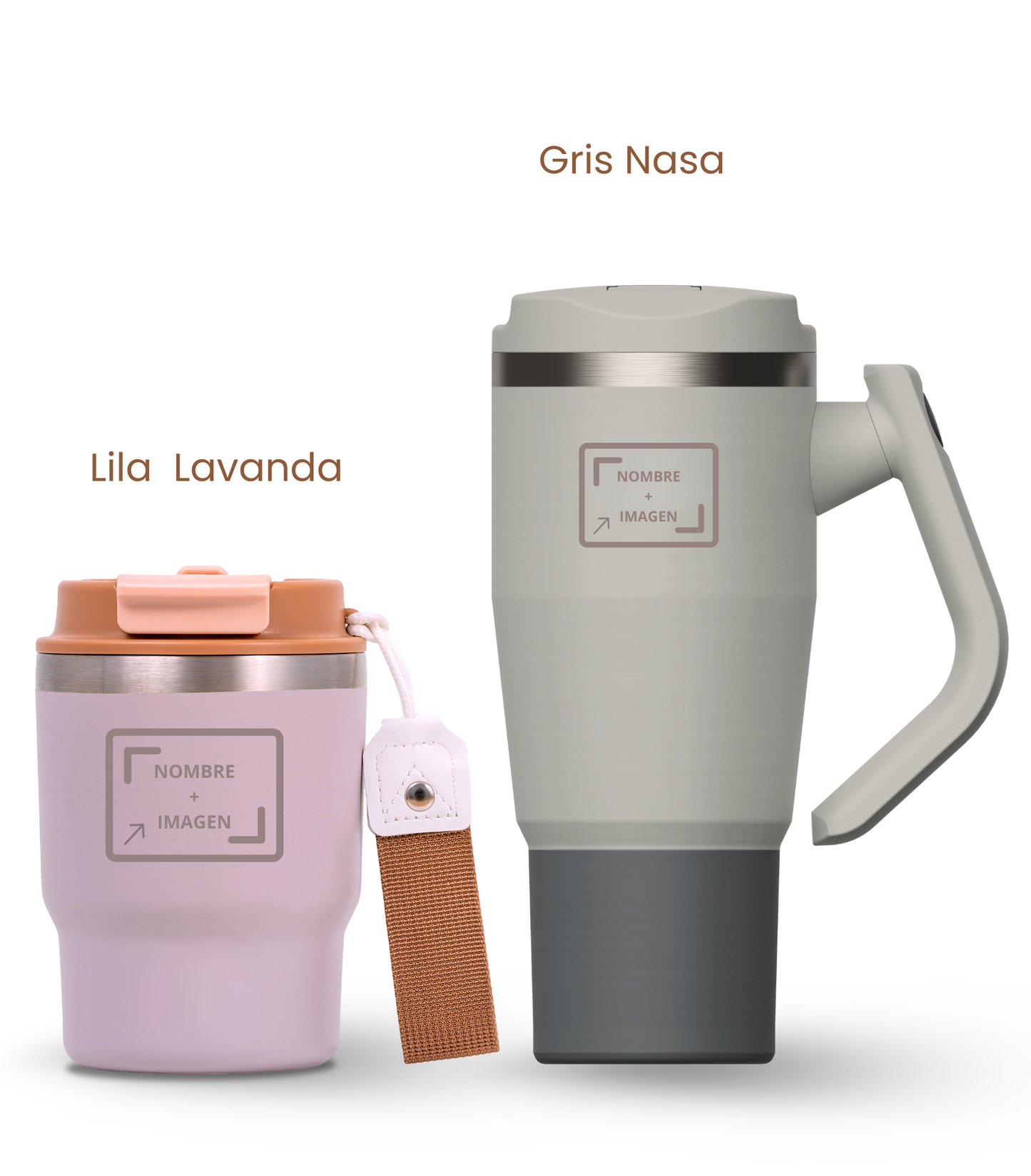 PACK COMBI (360 ml + 940 ml) Personalizado | Termo y Botella Térmica ECOROOTS