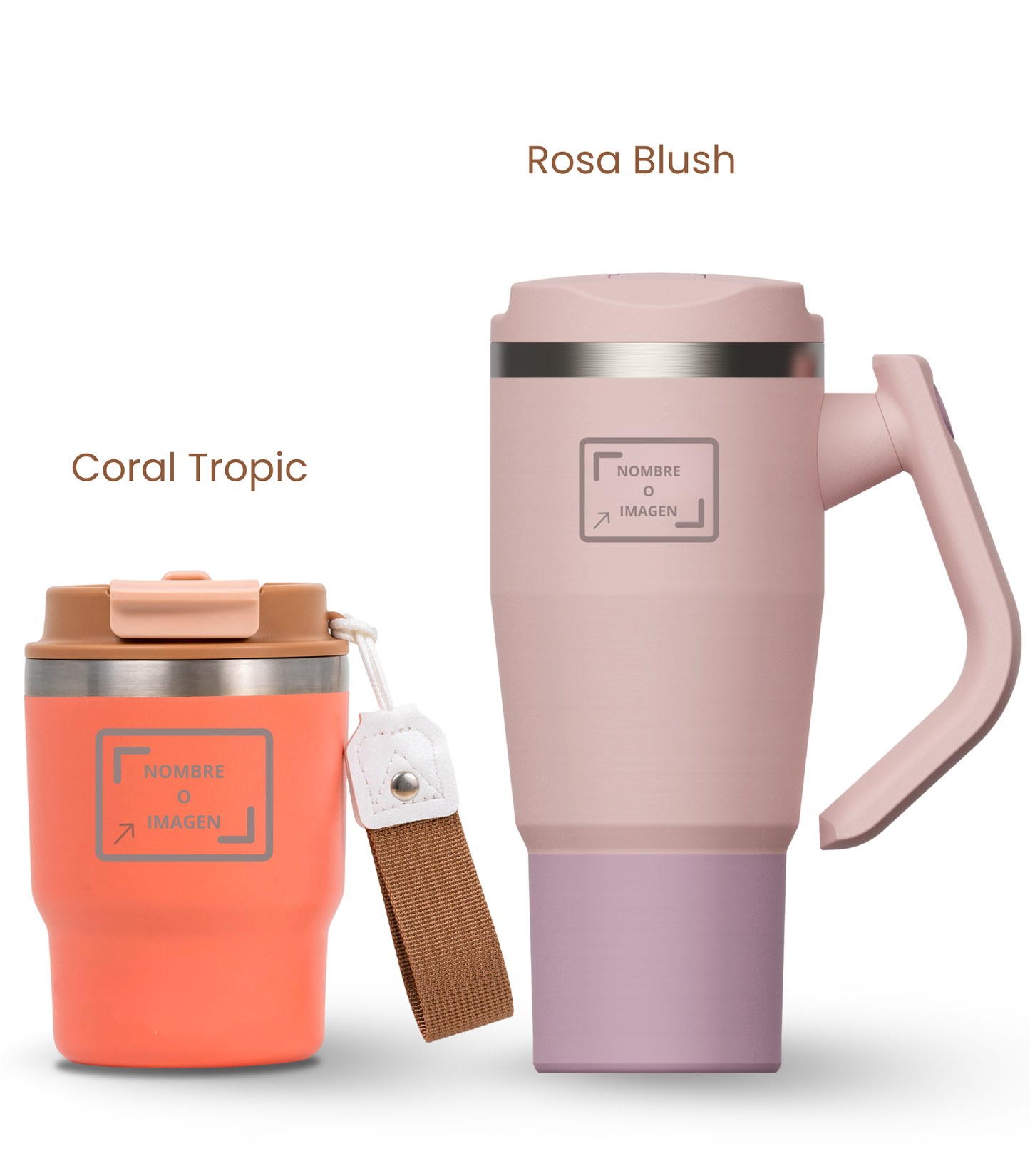 PACK COMBI (360 ml + 940 ml) Personalizado | Termo y Botella Térmica ECOROOTS