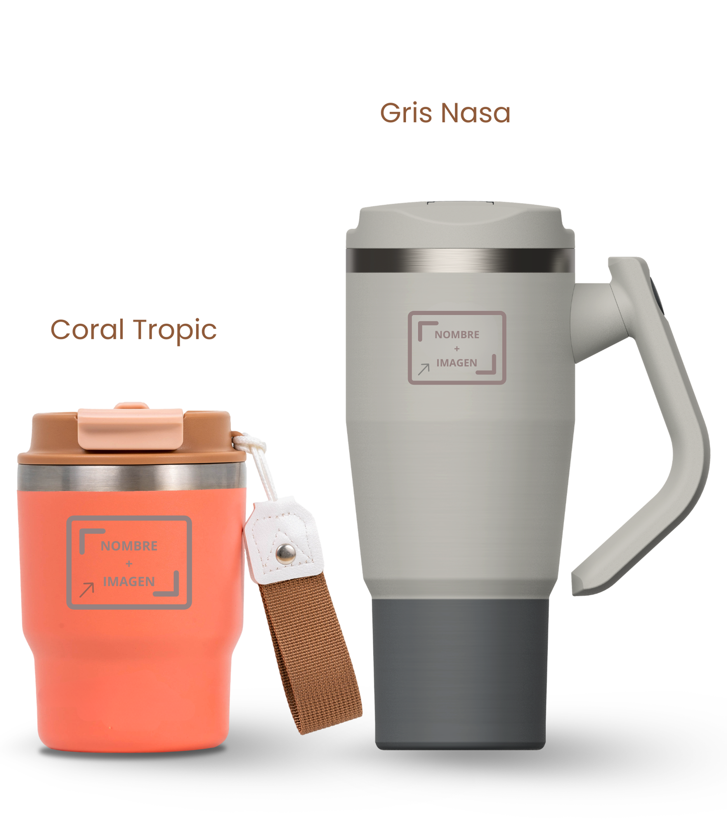 PACK COMBI (360 ml + 940 ml) Personalizado | Termo y Botella Térmica ECOROOTS