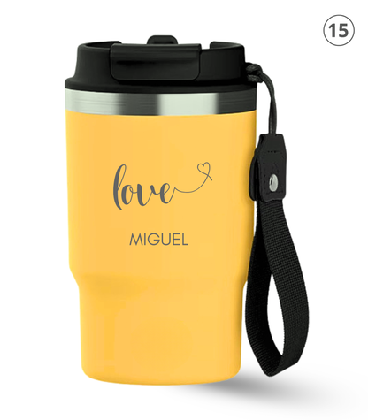 Frases 470 ml | Termos personalizados | Thunder ECOROOTS