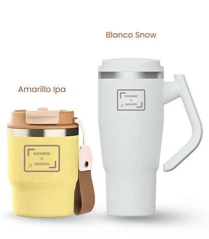 PACK COMBI (360 ml + 940 ml) Personalizado | Termo y Botella Térmica ECOROOTS