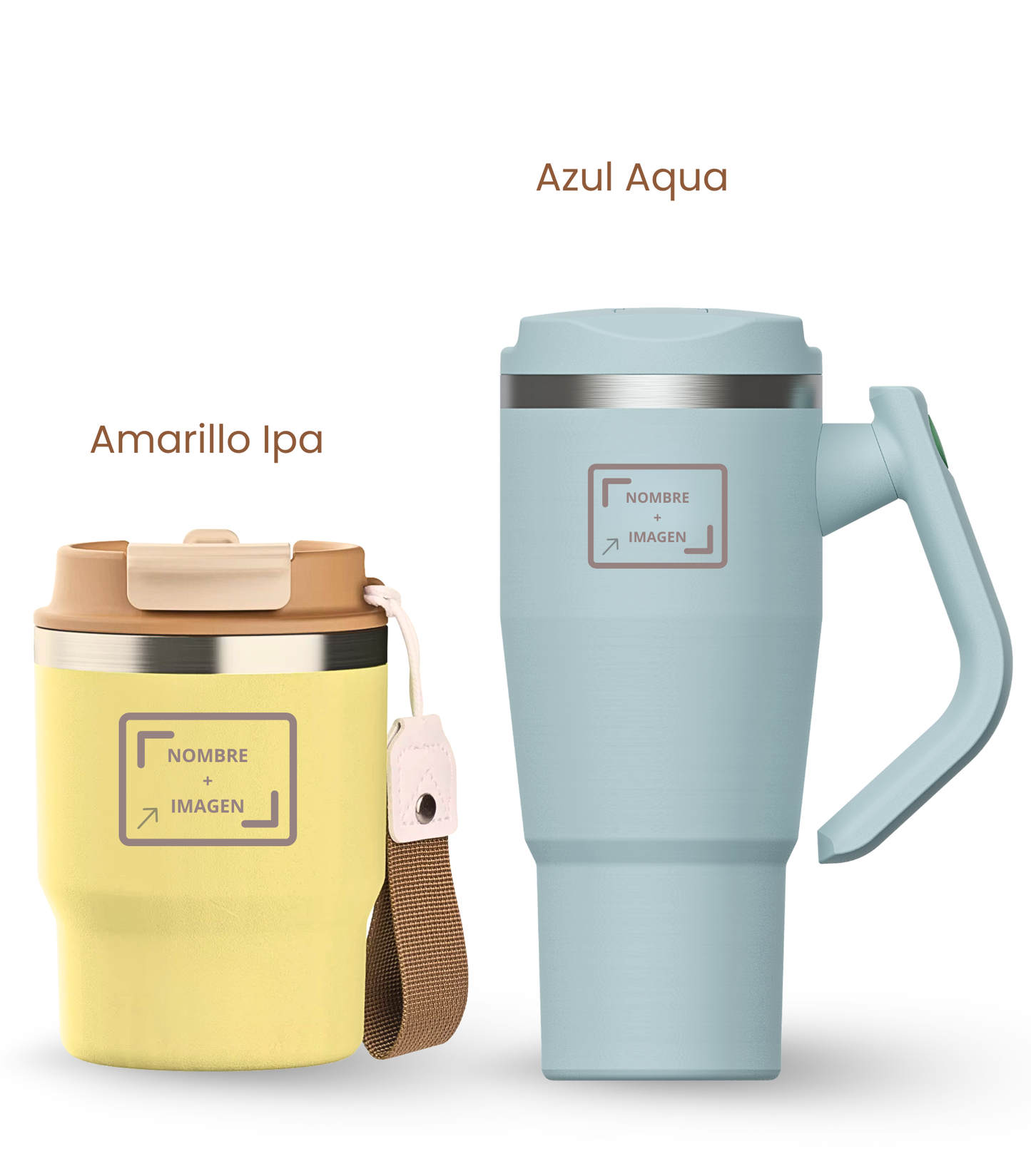 PACK COMBI (360 ml + 940 ml) Personalizado | Termo y Botella Térmica ECOROOTS