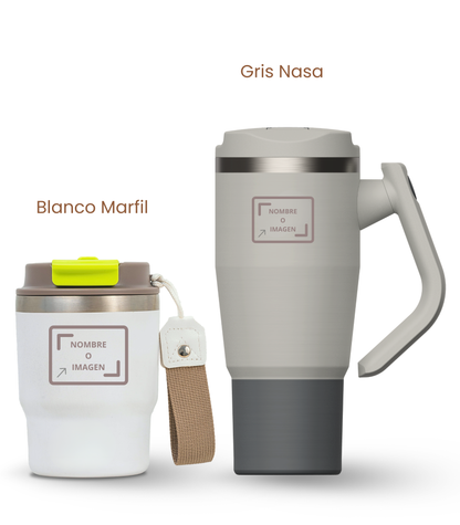 PACK COMBI (360 ml + 940 ml) Personalizado | Termo y Botella Térmica ECOROOTS