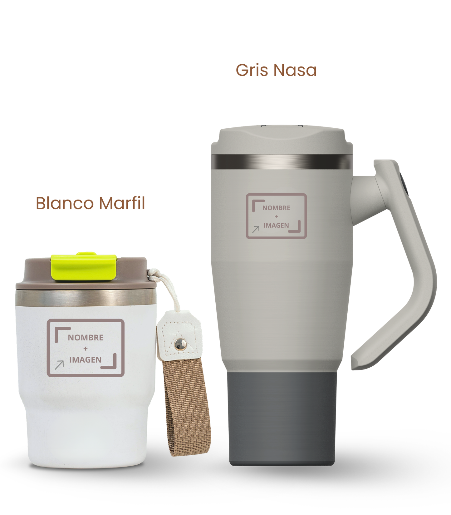 PACK COMBI (360 ml + 940 ml) Personalizado | Termo y Botella Térmica ECOROOTS