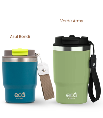 PACK COMBI (360 ml + 470 ml) Personalizado | Termo y Botella Térmica ECOROOTS