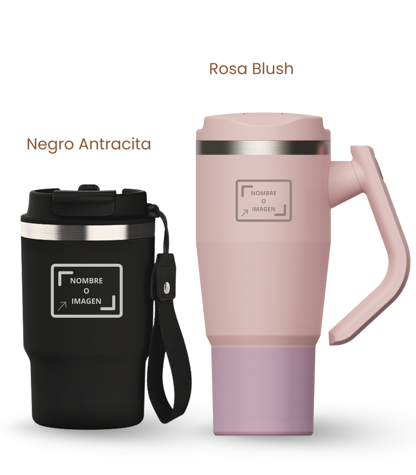 PACK COMBI (470 ml + 940 ml) Personalizado | Termo y Botella Térmica ECOROOTS
