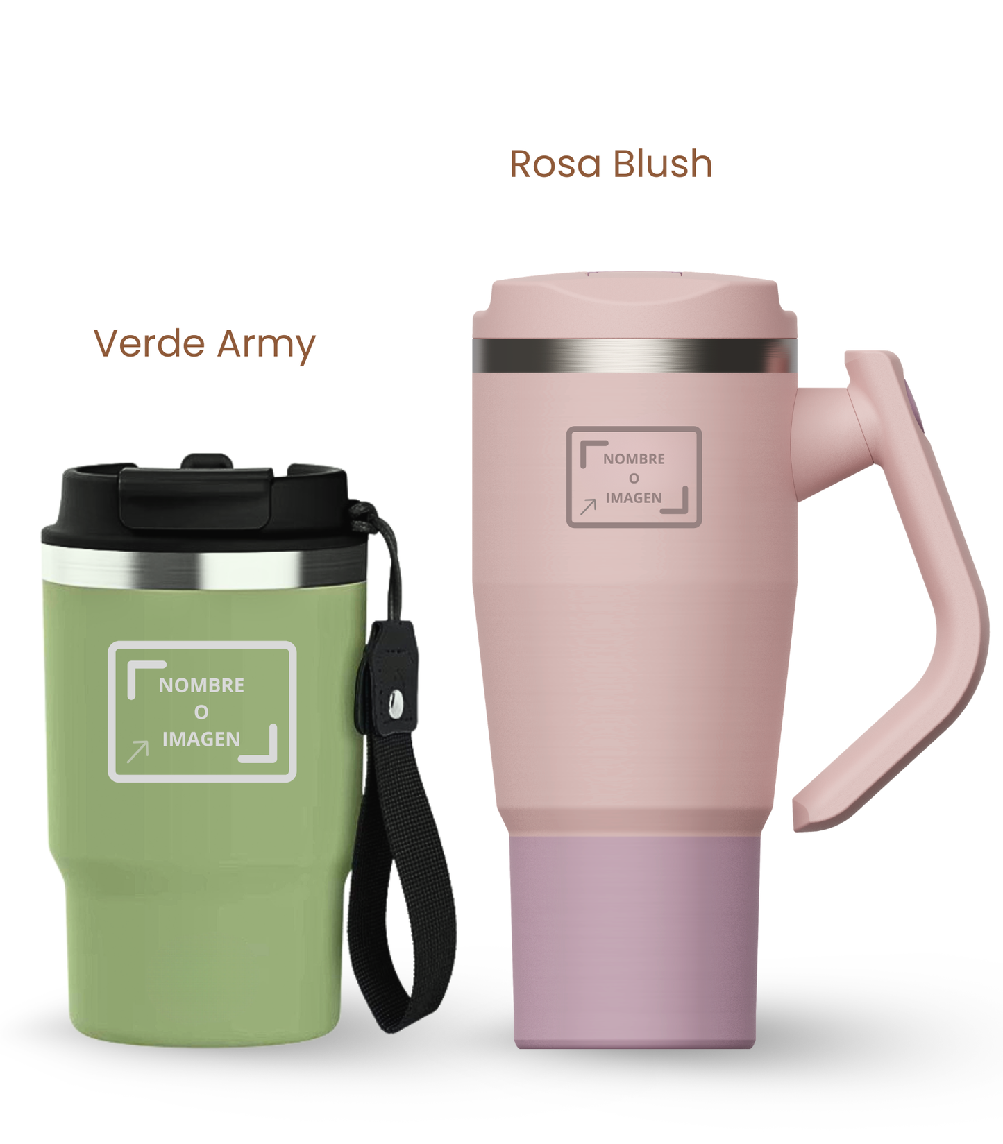 PACK COMBI (470 ml + 940 ml) Personalizado | Termo y Botella Térmica ECOROOTS