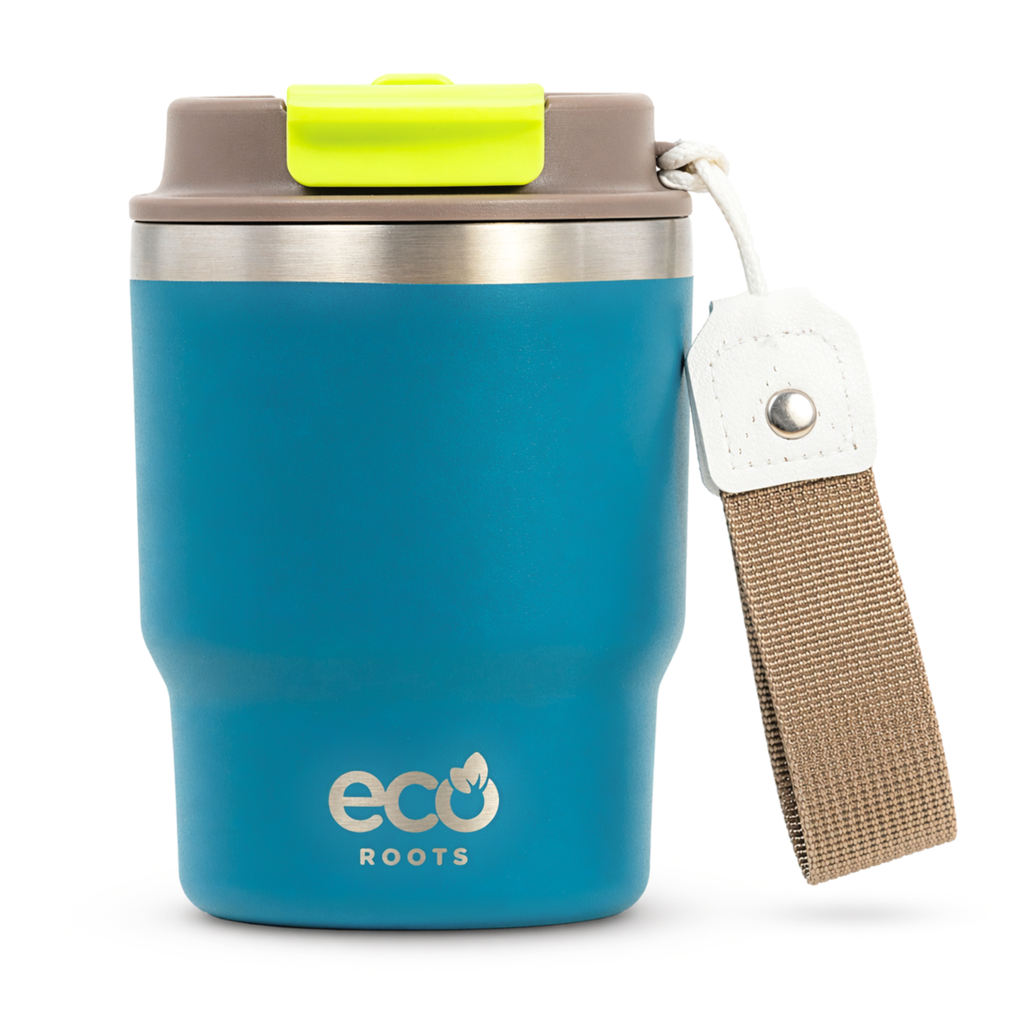 ECOROOTS Evergreen I Termo y vaso térmico 470 ml (Azul Bondi)