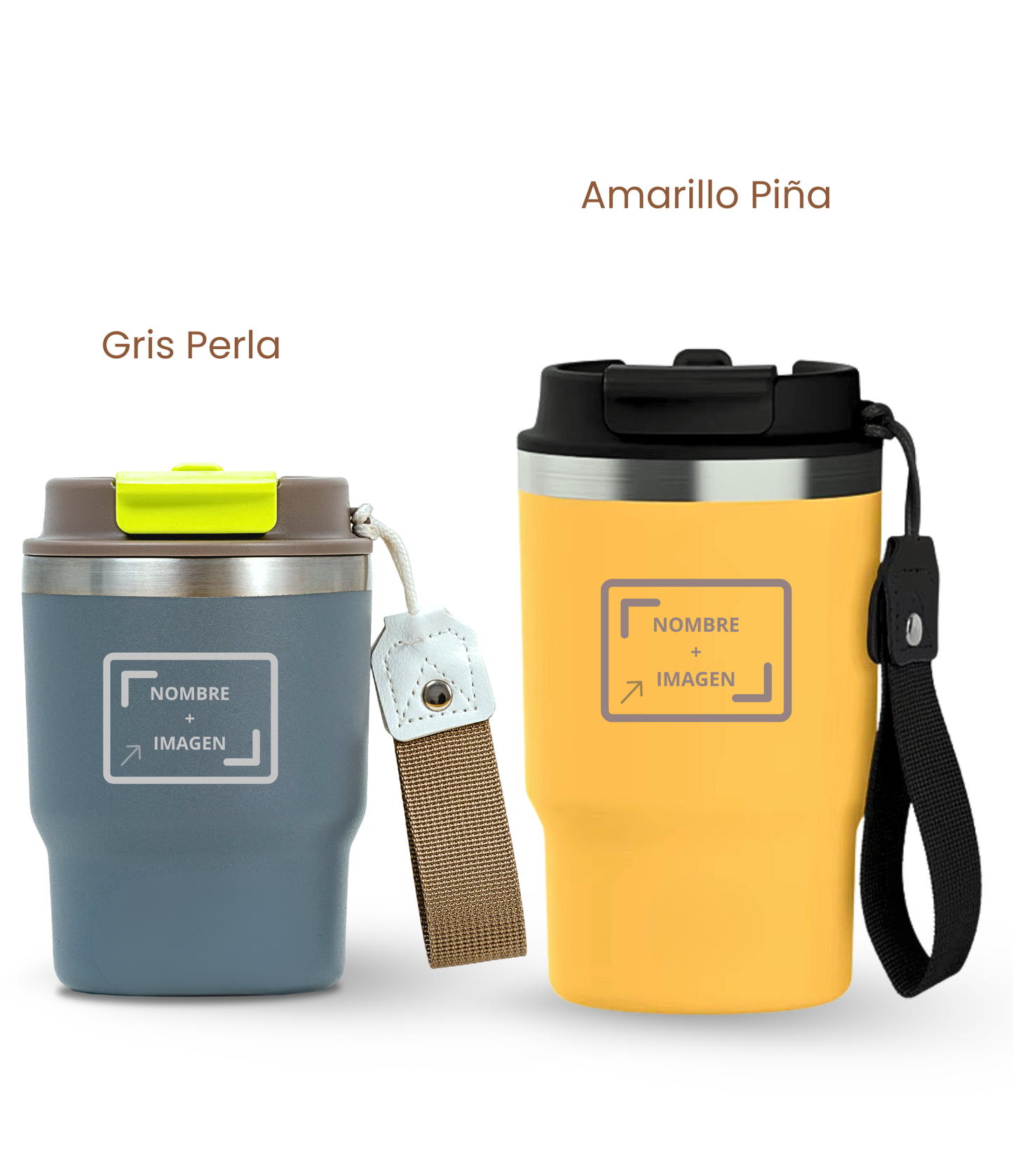 PACK COMBI (360 ml + 470 ml) Personalizado | Termo y Botella Térmica ECOROOTS