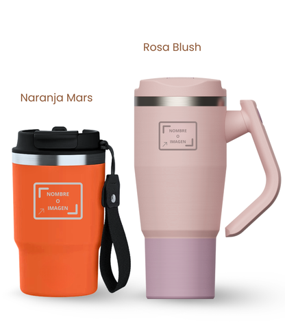 PACK COMBI (470 ml + 940 ml) Personalizado | Termo y Botella Térmica ECOROOTS