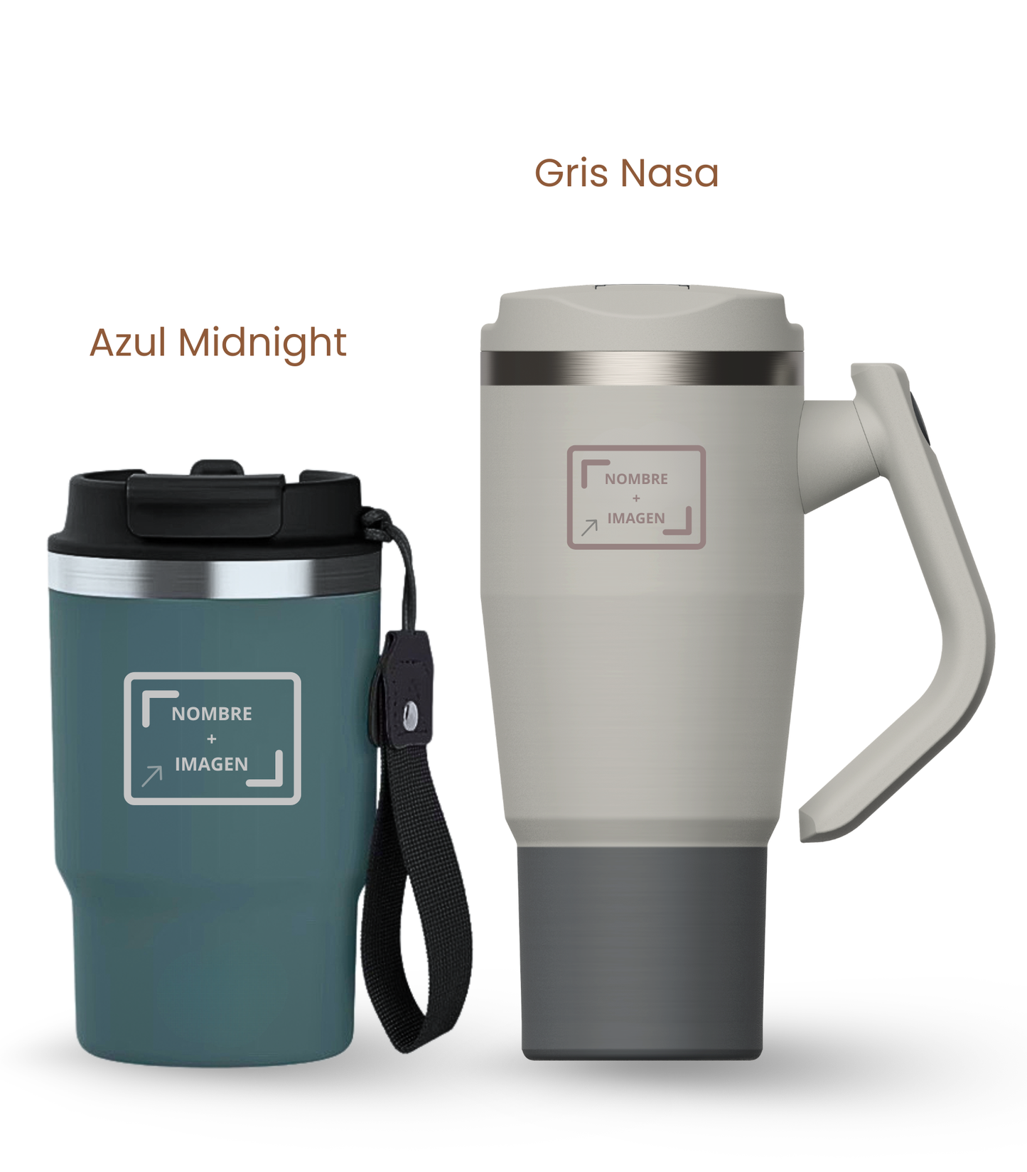 PACK COMBI (470 ml + 940 ml) Personalizado | Termo y Botella Térmica ECOROOTS