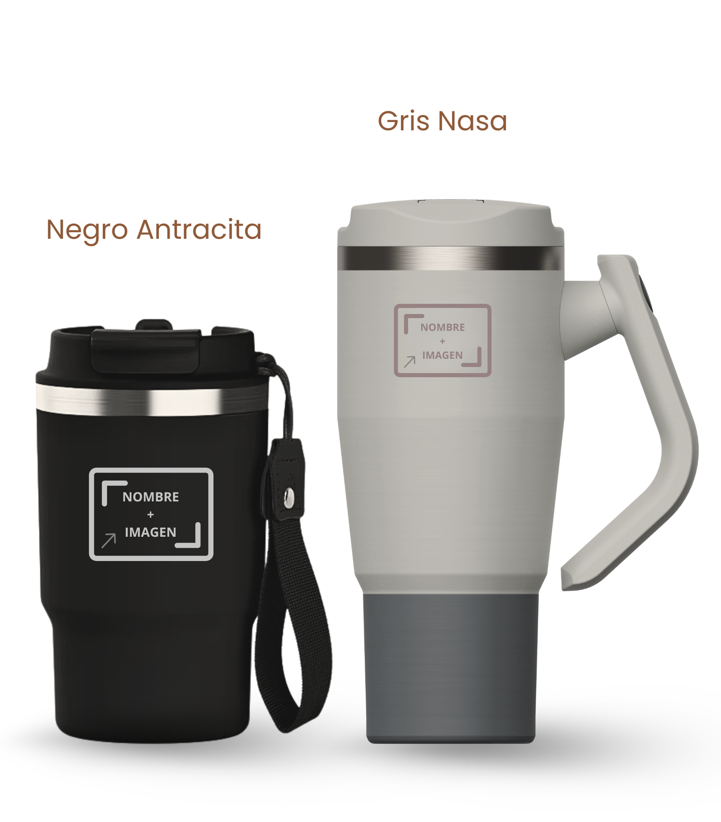 PACK COMBI (470 ml + 940 ml) Personalizado | Termo y Botella Térmica ECOROOTS
