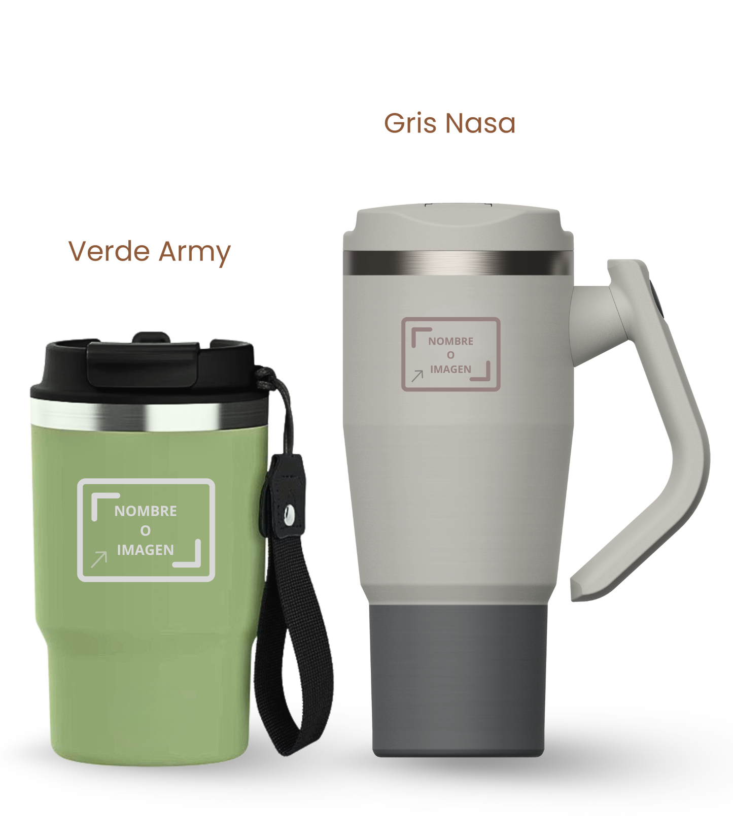 PACK COMBI (470 ml + 940 ml) Personalizado | Termo y Botella Térmica ECOROOTS