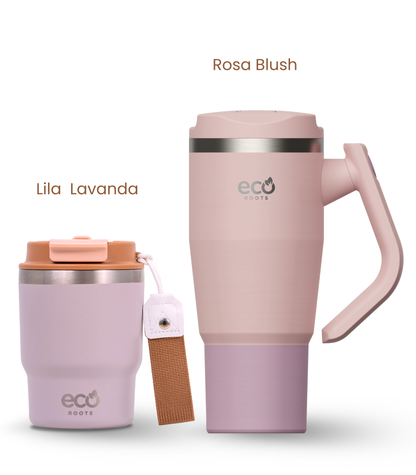 PACK COMBI (360 ml + 940 ml) Personalizado | Termo y Botella Térmica ECOROOTS