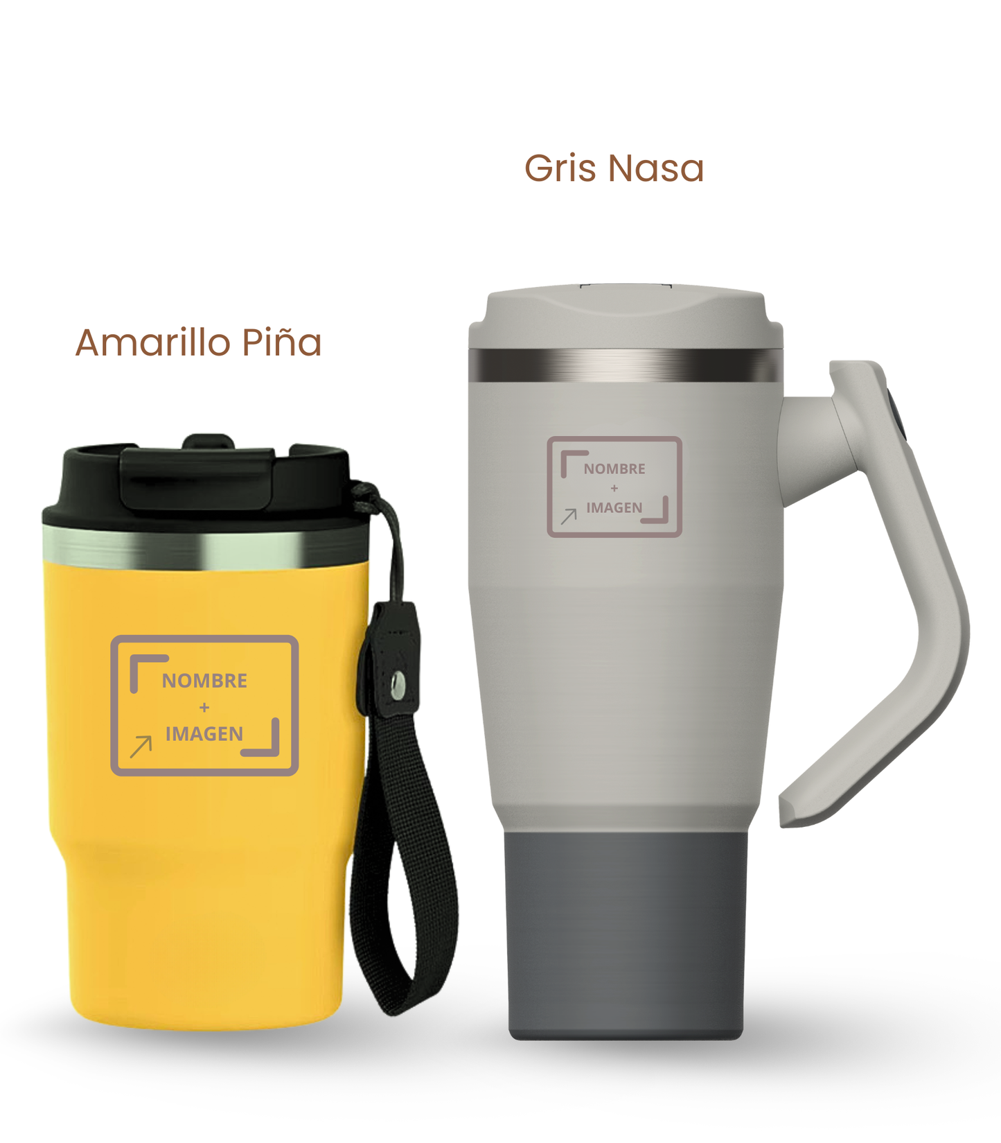 PACK COMBI (470 ml + 940 ml) Personalizado | Termo y Botella Térmica ECOROOTS