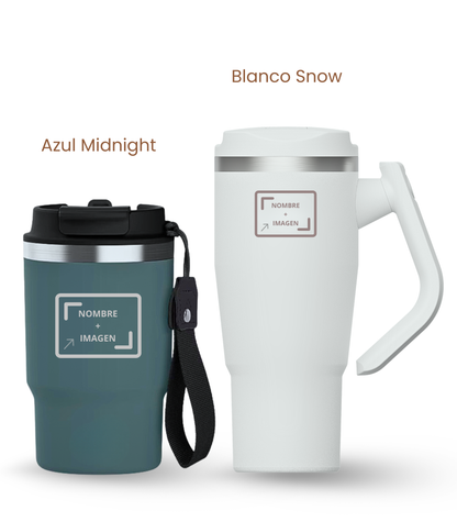 PACK COMBI (470 ml + 940 ml) Personalizado | Termo y Botella Térmica ECOROOTS
