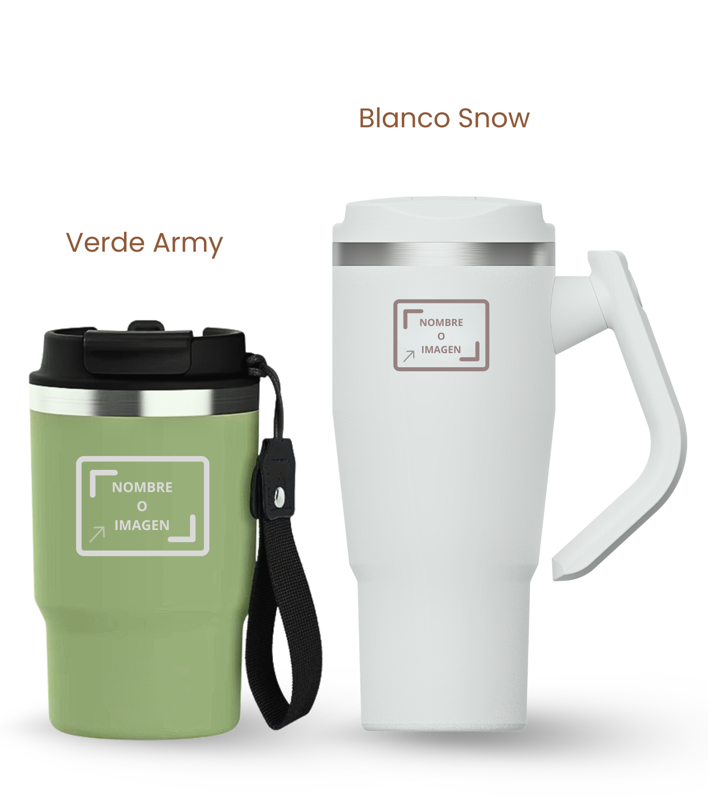 PACK COMBI (470 ml + 940 ml) Personalizado | Termo y Botella Térmica ECOROOTS