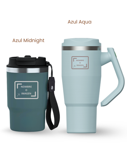 PACK COMBI (470 ml + 940 ml) Personalizado | Termo y Botella Térmica ECOROOTS