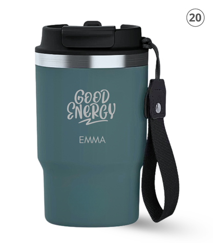 Frases 470 ml | Termos personalizados | Thunder ECOROOTS