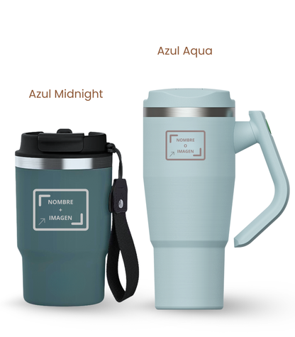 PACK COMBI (470 ml + 940 ml) Personalizado | Termo y Botella Térmica ECOROOTS