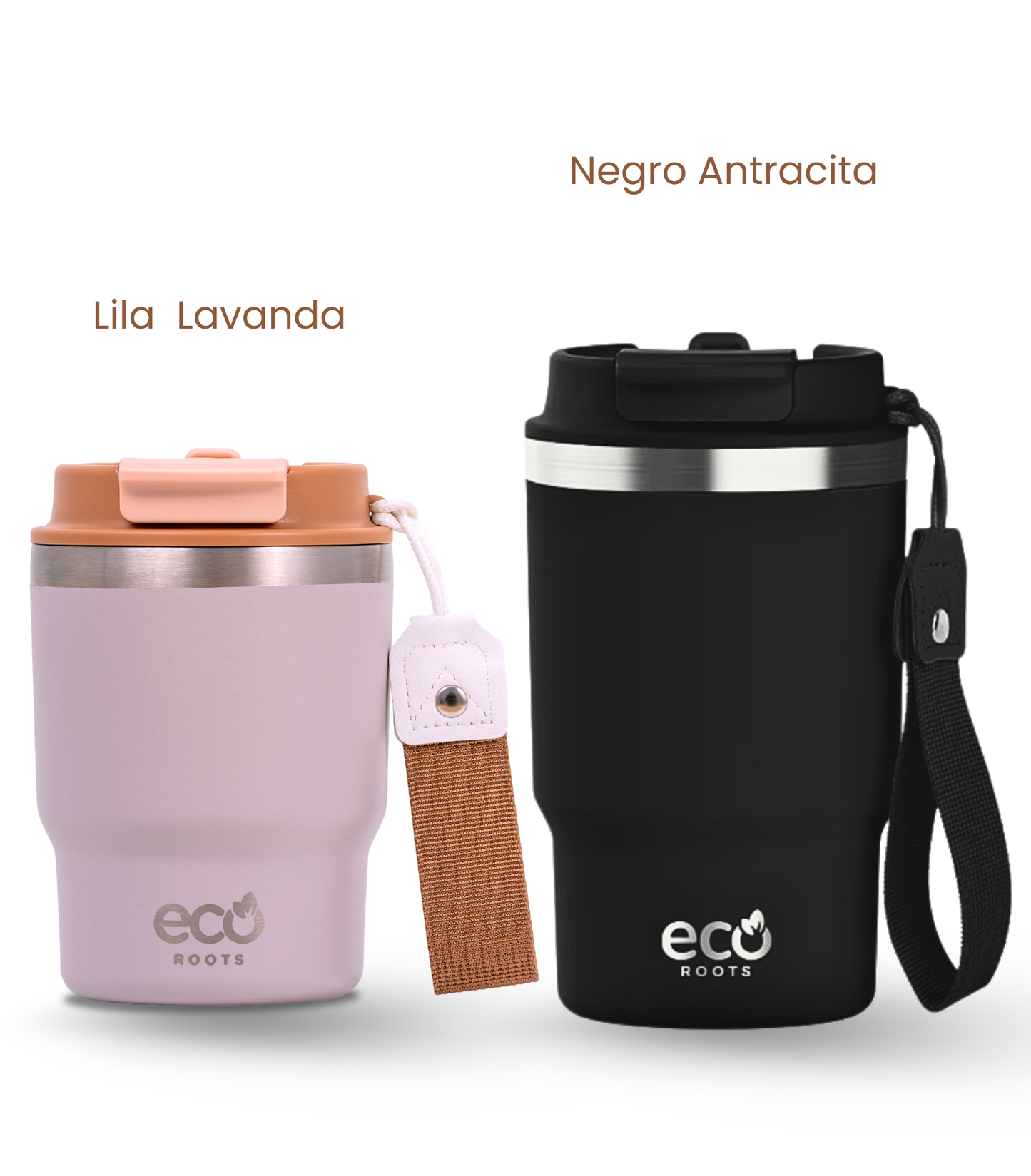 PACK COMBI (360 ml + 470 ml) Personalizado | Termo y Botella Térmica ECOROOTS