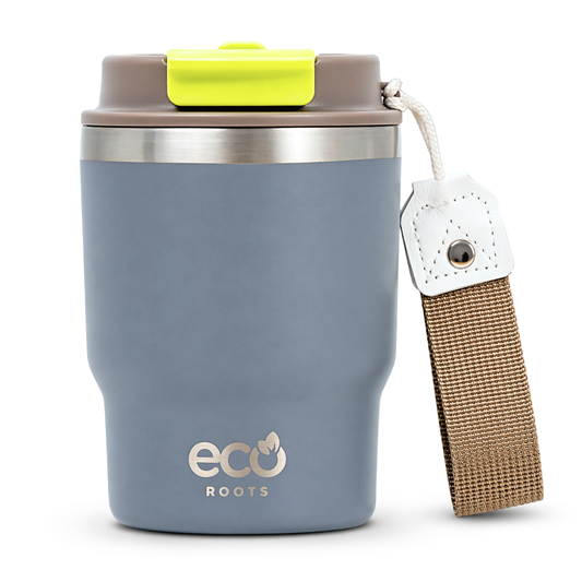 ECOROOTS Evergreen I Termo y vaso térmico 360 ml (Gris Perla)