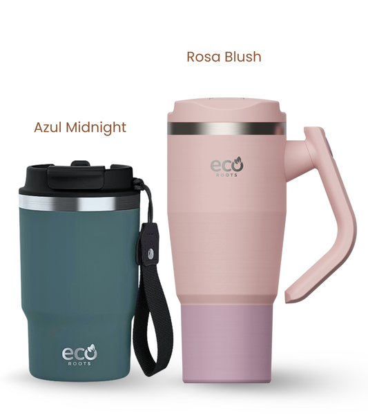 PACK COMBI (470 ml + 940 ml) Personalizado | Termo y Botella Térmica ECOROOTS