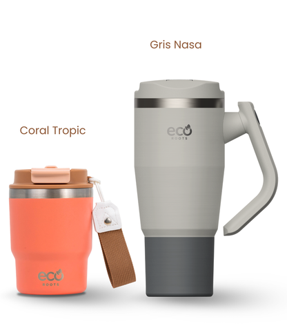 PACK COMBI (360 ml + 940 ml) Personalizado | Termo y Botella Térmica ECOROOTS