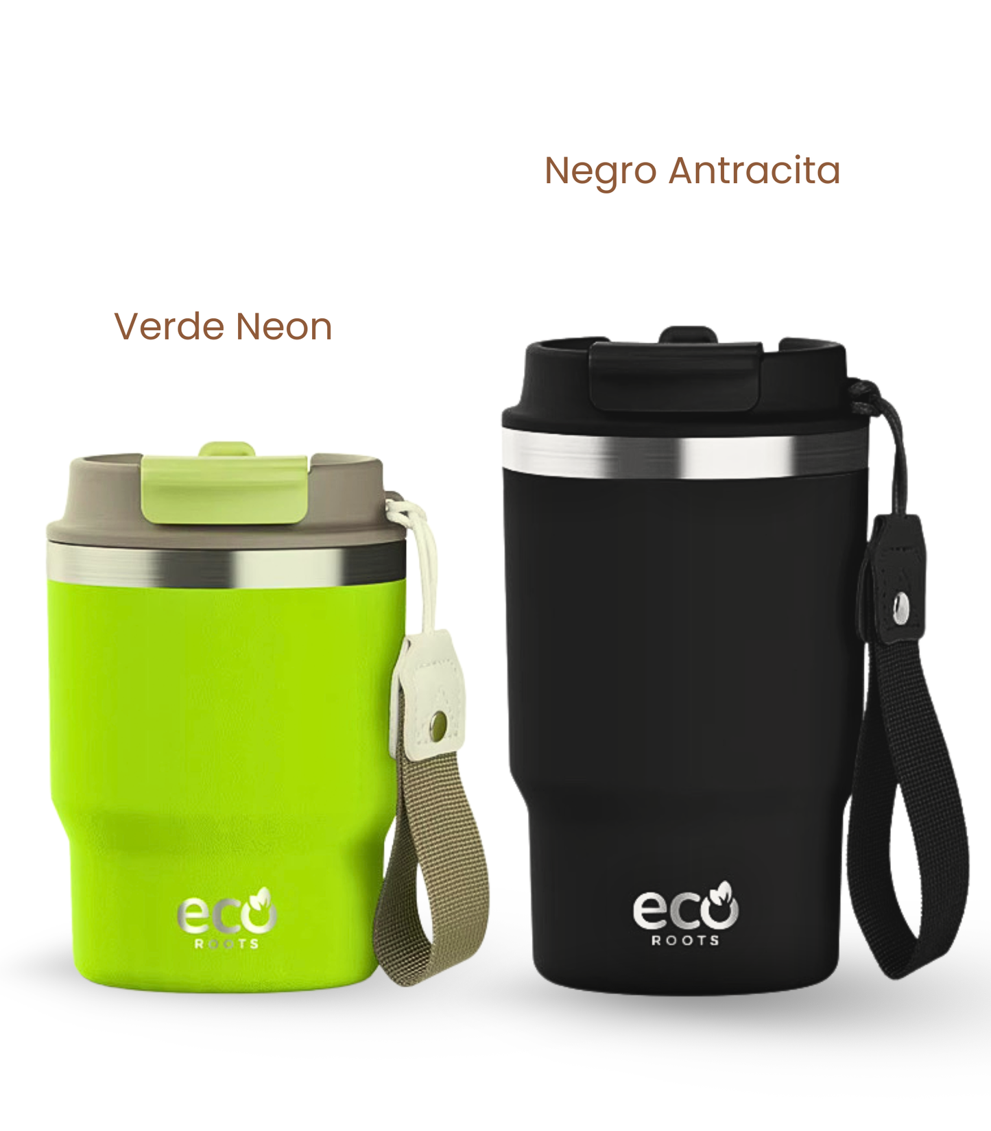 PACK COMBI (360 ml + 470 ml) Personalizado | Termo y Botella Térmica ECOROOTS