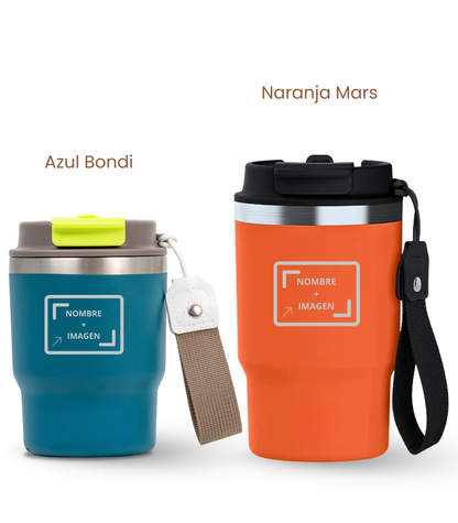 PACK COMBI (360 ml + 470 ml) Personalizado | Termo y Botella Térmica ECOROOTS