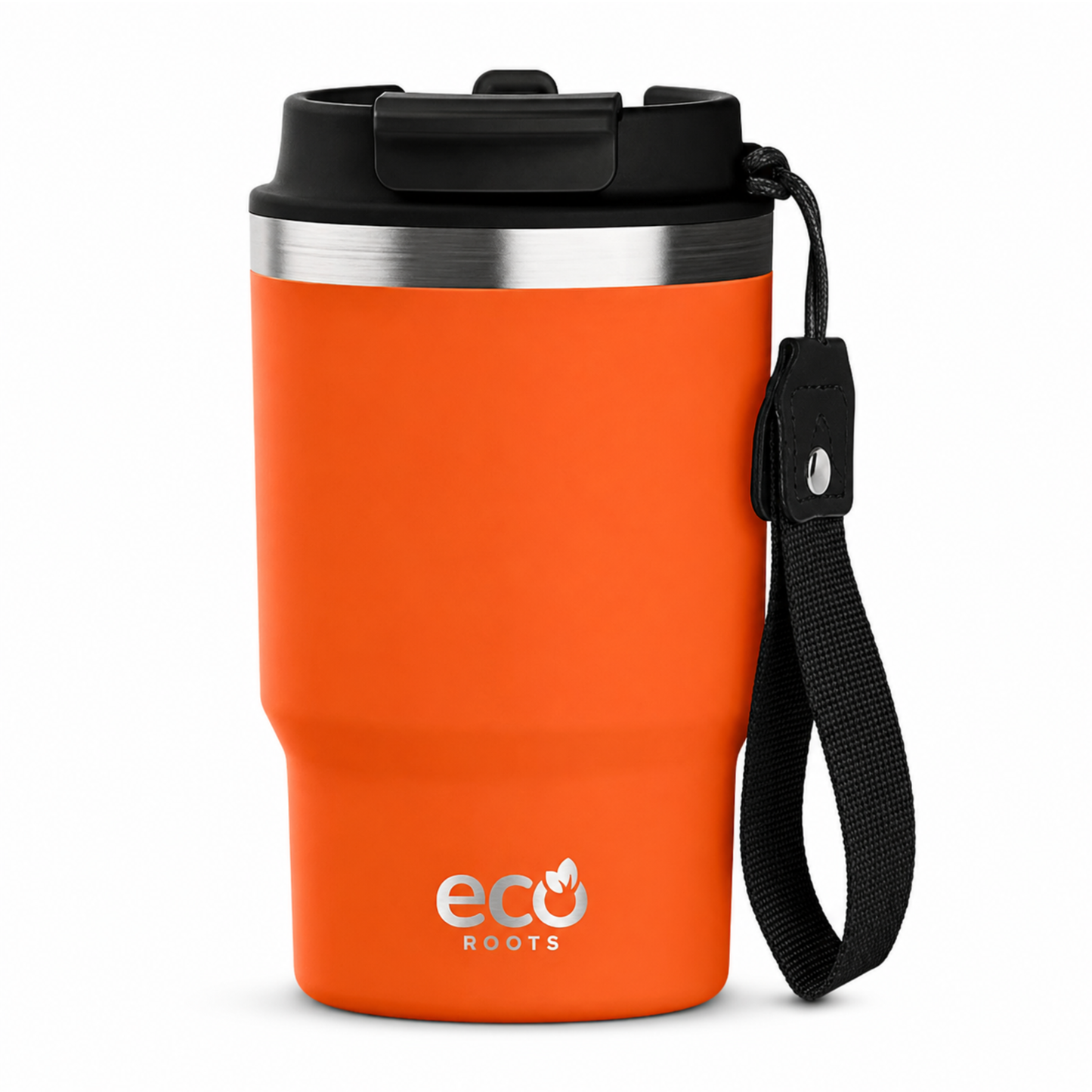 ECOROOTS Thunder I Termo 470 ml I Vaso térmico (Naranja Mars)