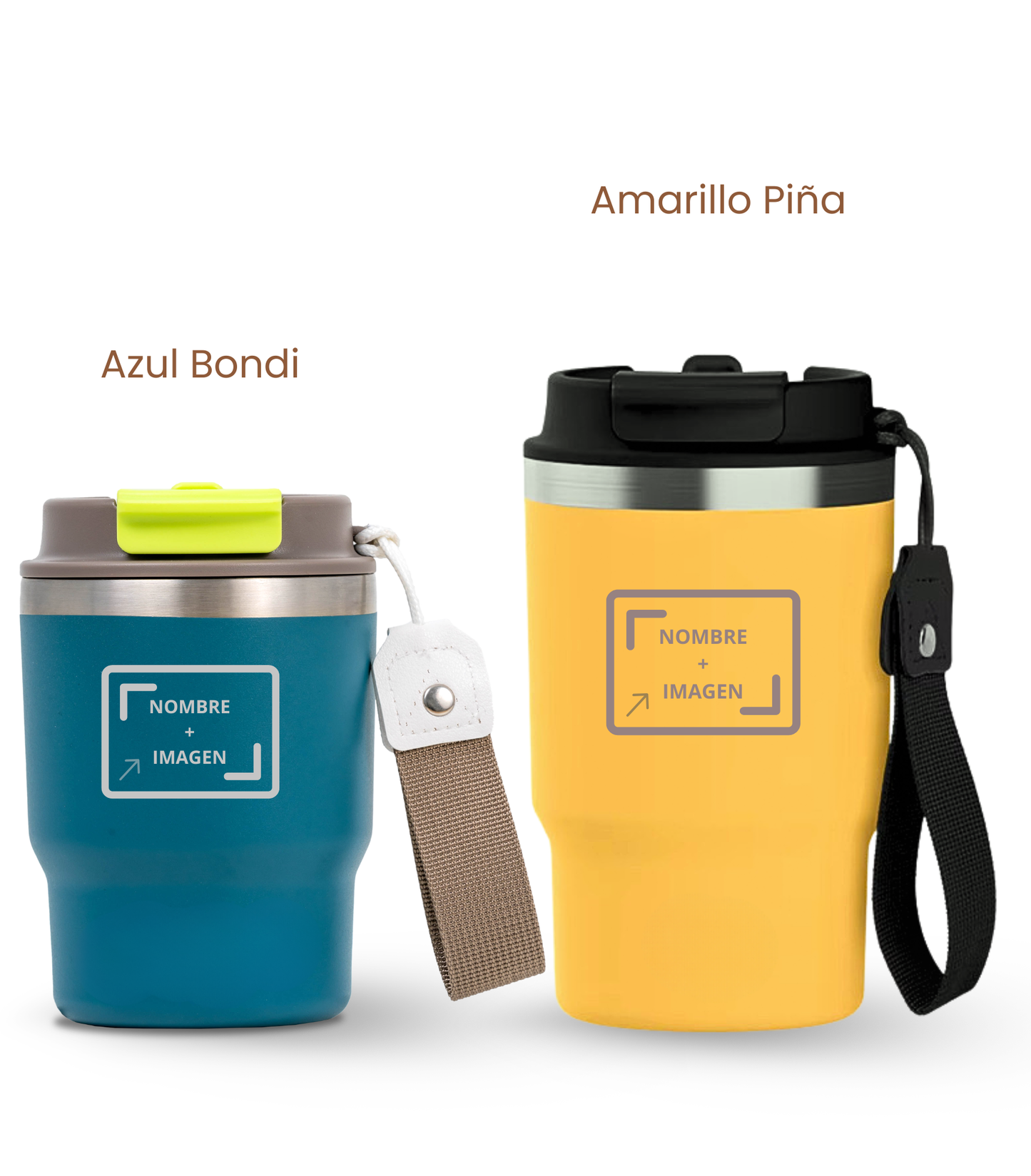 PACK COMBI (360 ml + 470 ml) Personalizado | Termo y Botella Térmica ECOROOTS